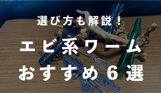 初夏のアフター回復期バスに / おすすめエビ系ワーム6選